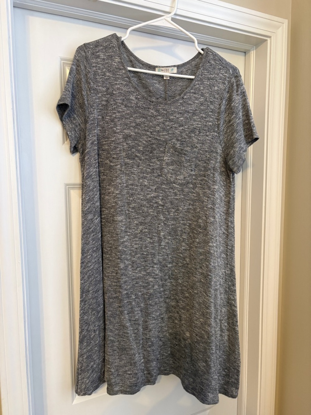 BUNDLE (2) Short sleeve Tshirt Mini Dresses Grey Women’s Large Causal Spring - Picture 7 of 12